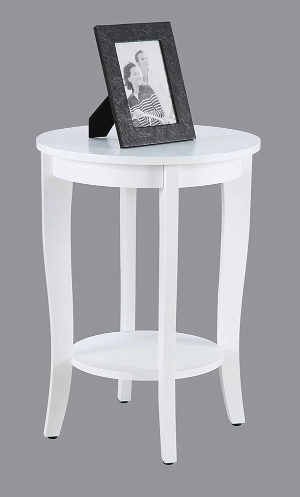 Convenience Concepts American Heritage Round Table - White