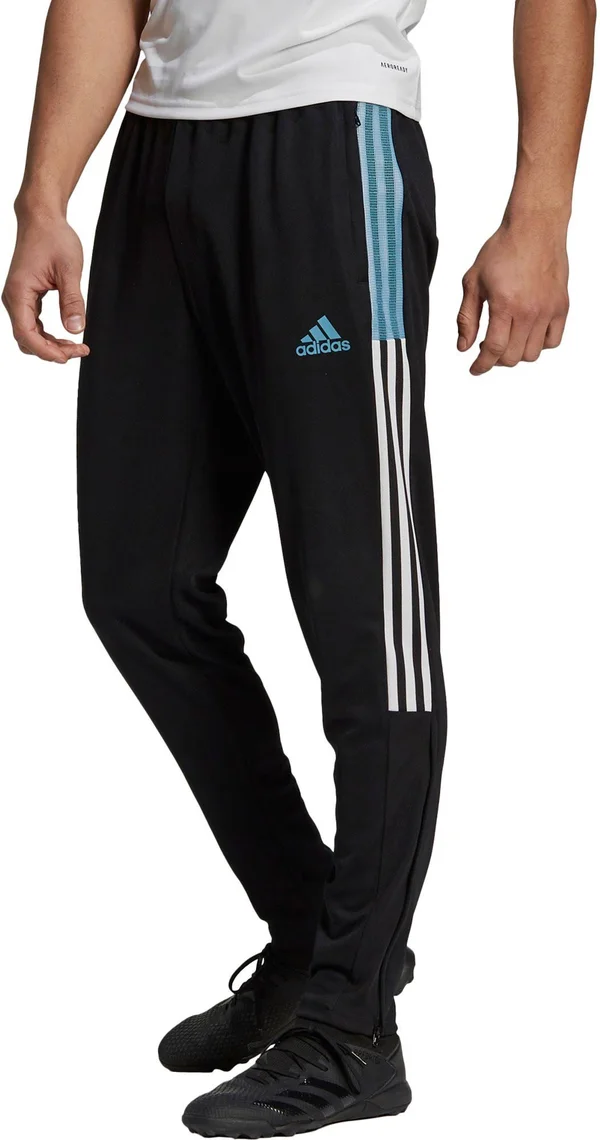 Adidas Men's Tiro 21 Track Pants Black/Hazy Blue M