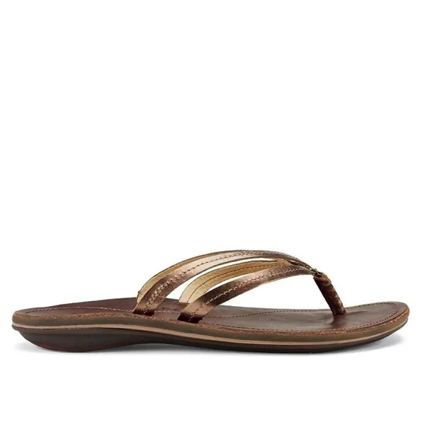 Olukai U&I Sandals - Women's Bronze/Dark Java, 8