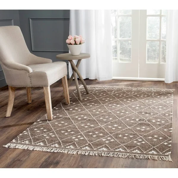 Safavieh Natural Kilim NKM316B Natural, Ivory 10& x 14& Area Rug
