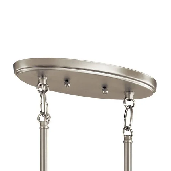 Kichler 44038NI Daimlen 6 Light Oval Chandelier Brushed Nickel - 10.00 x 4.50