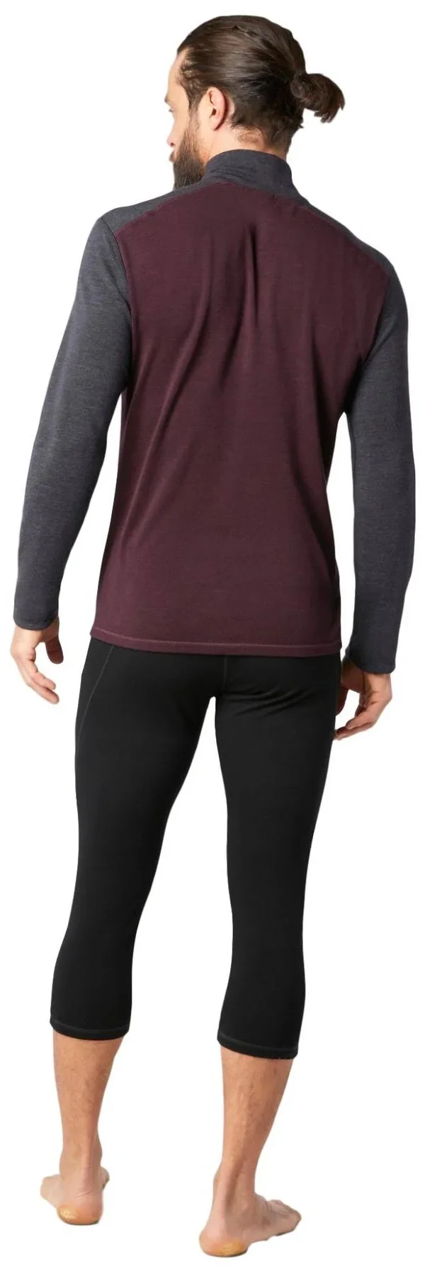 Smartwool Men's Merino 250 Baselayer 1/4 Zip Charcoal Heather - XL
