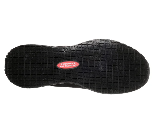 Skechers Women's Work Relaxed Fit Squad Slip Resistant Miskin, Black