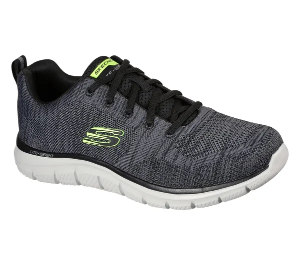 Skechers Men's Track - Front Runner Sneakers - Charcoal/Black, 10.5