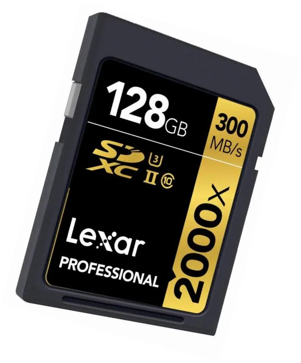 Lexar 128GB Professional 2000X UHS-II U3 SDXC Memory Card