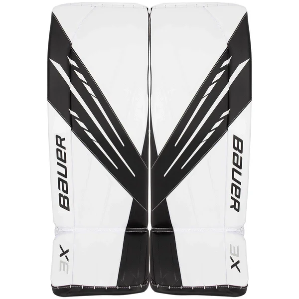 Bauer Vapor 3X Senior Goalie Leg Pads in White/Black Size X-Small