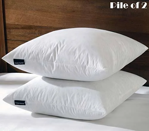 Basic Home 24x24 Euro Throw Pillow Inserts-Down Feather Pillow Inserts-Cotton