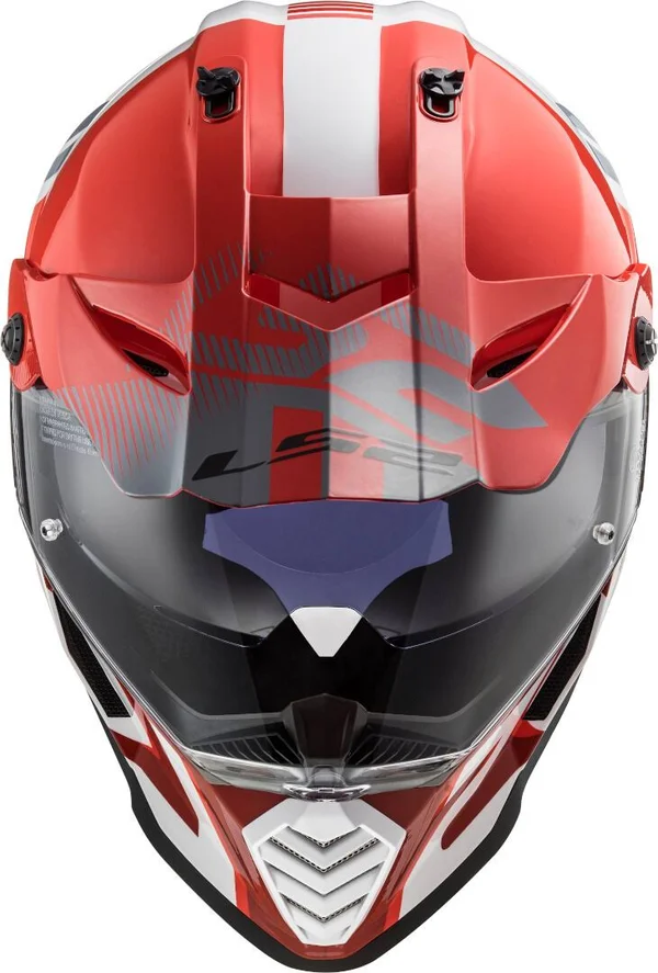 LS2 - Helmet MX436 Pioneer Evo Evolve Red - White - Size S