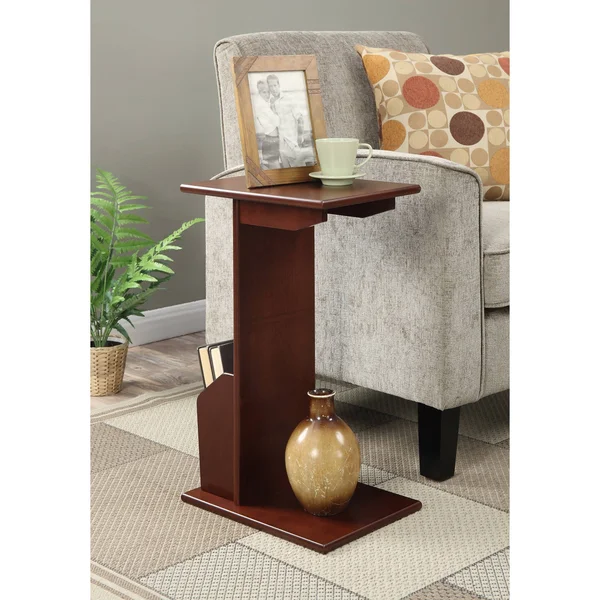 Convenience Concepts Designs2Go Abby Magazine C End Table, Brown