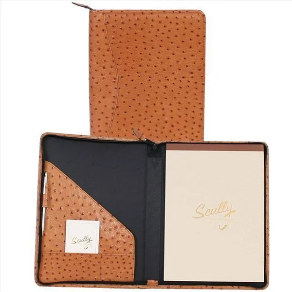 Scully Zip Letter Pad Lizard 5012Z - 10" x 13" x 1"