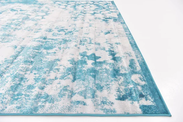 8&x8& Square Larvotto Sofia Rug Blue - Unique Loom