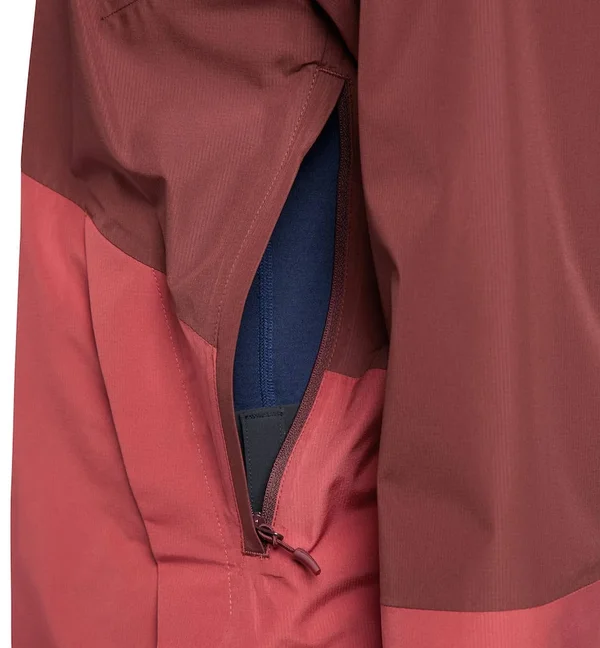 Haglofs Womens Skuta Jacket Maroon Red/Brick Red