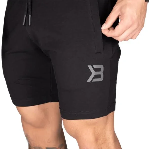 Better Bodies, Men's Tapered Sweatshorts in Black Size M