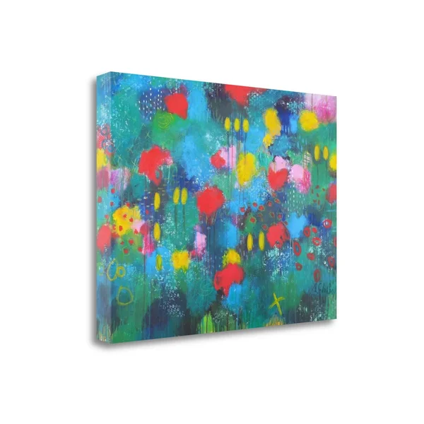Tangletown Fine Art 'Hide and Seek' Print on Wrapped Canvas, Green