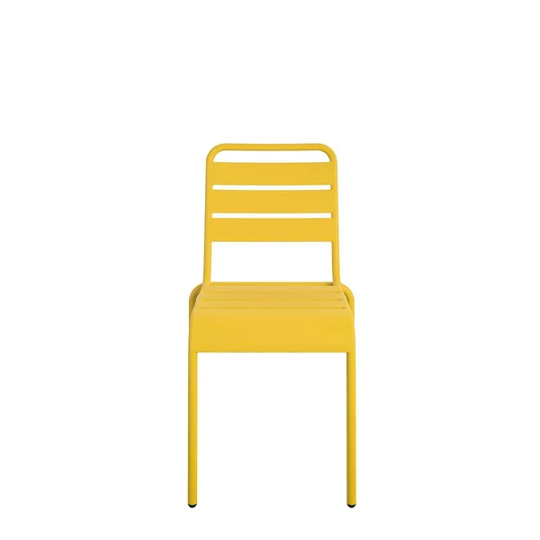 Novogratz Poolside Gossip, June Stacking Dining Chairs, 4 Pack, Yellow