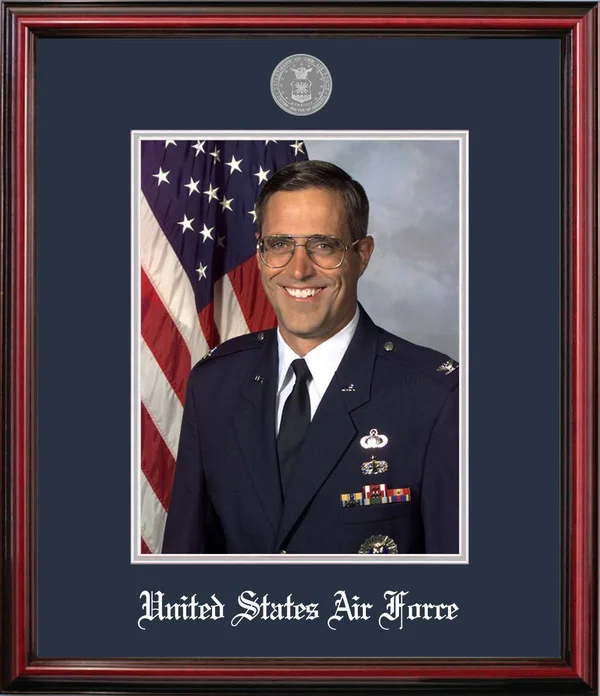 Patriot Frame&s Air Force 8x10 Portrait Petite Frame with Silver Medallion