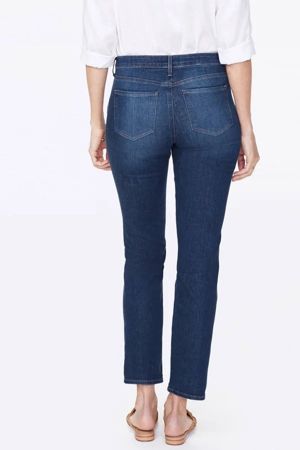 Nydj Women's Sheri Slim Jeans in Petite in Cooper, Size: 8p