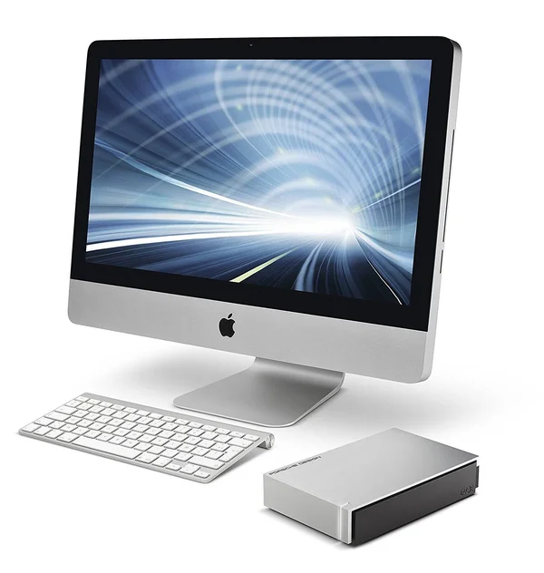 Lacie - Porsche Design 4TB External USB 3.0 Hard Drive - Black/Silver