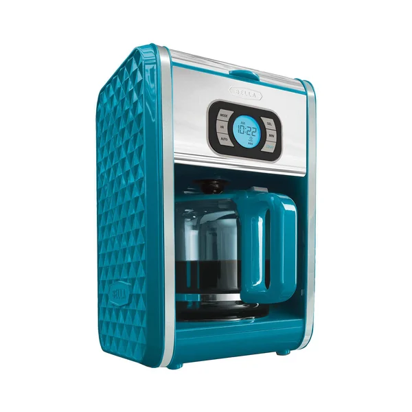 Bella Diamond Collection 12 Cup Programmable Coffeemaker Turquoise - 26.85" x 10.55" x 16.73"