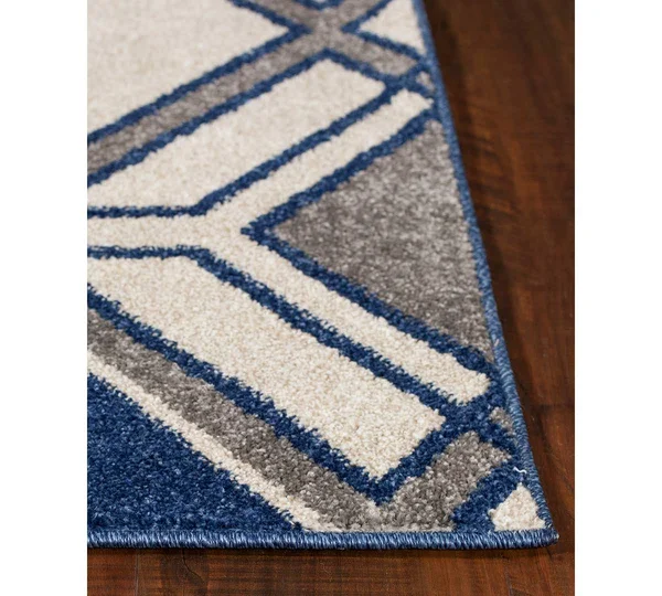 Kas Lucia 2768 Ivory Denim Grant Rug - 6 ft 7 in x 9 ft 6 in