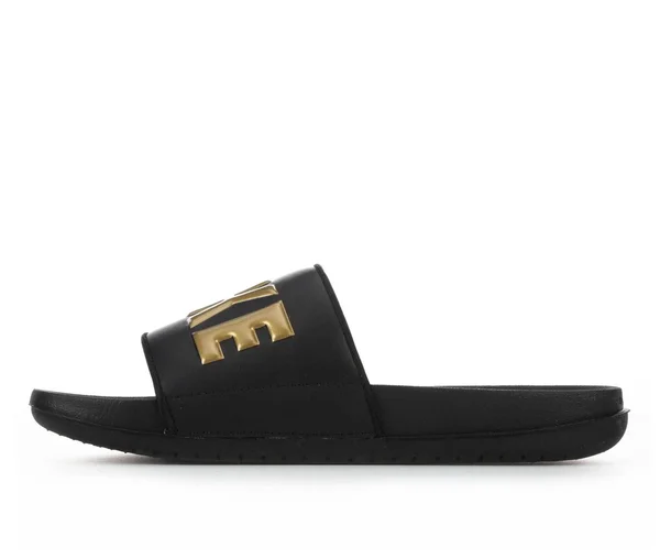 Men's Nike Off Court Slide Sandal - Black/Gold Metallic - Size 13