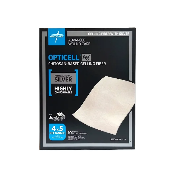Opticell Ag+ Silver Antibacterial Gelling Fiber Wound Dressings msc9845epz