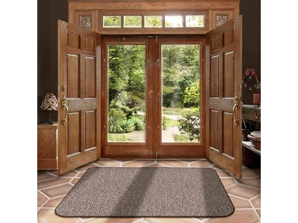 House - Home and More Skid-Resistant Carpet Indoor Area Rug Floor Mat - Pebble Gray - 3 Feet x 5 Feet