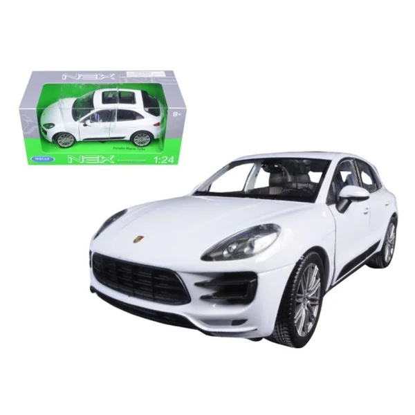 Porsche Macan Turbo White 1/24 Diecast Model Car by Welly