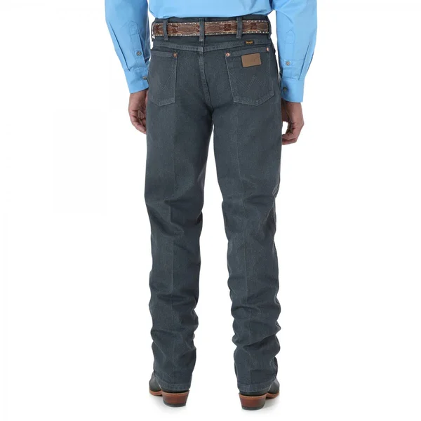Wrangler Men's Cowboy Cut Slim Fit Charcoal Gray - 27x32