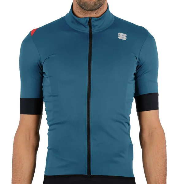 Sportful Fiandre Light NoRain Short Sleeve Jacket - XL - Blue Sea