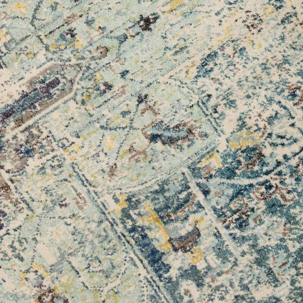Alexander Home Vintage Boho Medallion Distressed Rug, Adult Unisex, Size: 6&7 x 6&7, Blue
