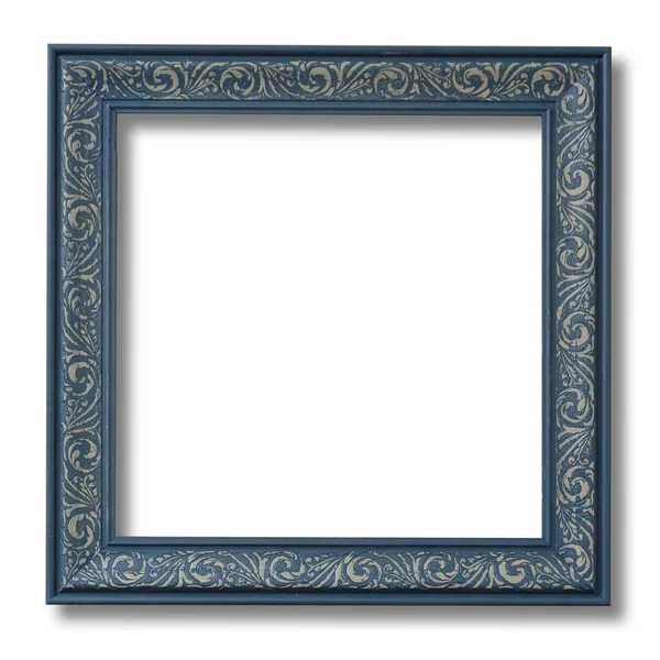 Modern Baroque Embossed Frame in Dusty Blue, 10x22 x 10x22