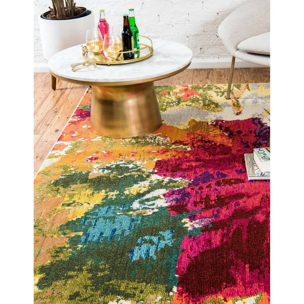 Unique Loom Estrella Apollo Multi 10& 6 x 16& 5 Area Rug