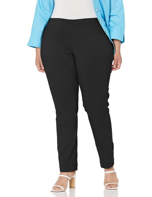 Pull on Narrow Leg Pant - Black 18 - Black