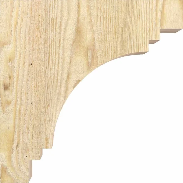 6x22W x 12x22D x 24x22H Pescadero Rough Sawn Corbel, Douglas Fir