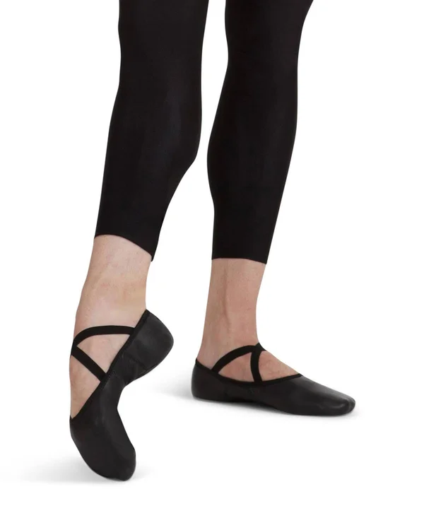 Capezio Men's Leather Romeo Ballet Shoe - Black