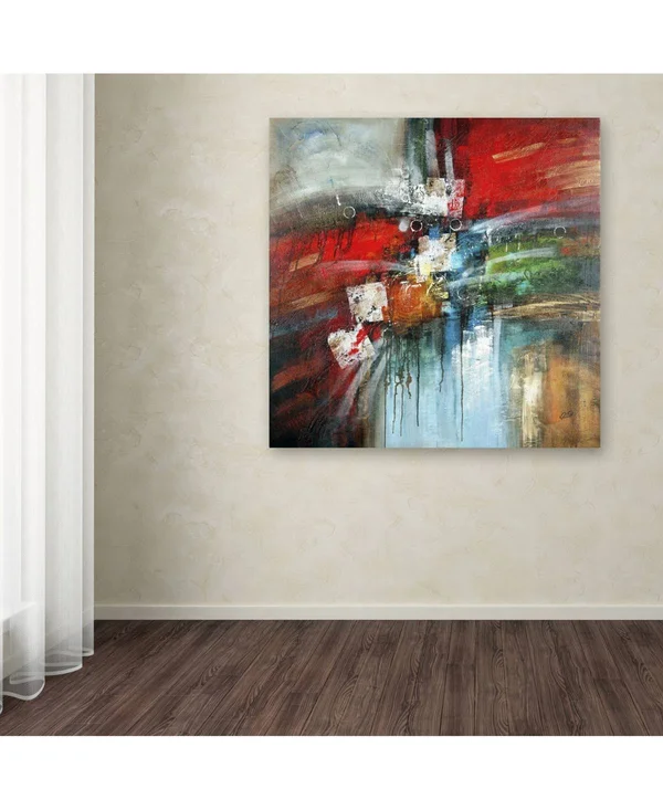 Rio &Cube Abstract IV& Canvas Art - Trademark Fine Art