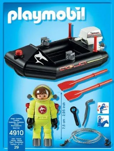 Playmobil 4910 Dinghy with Diver