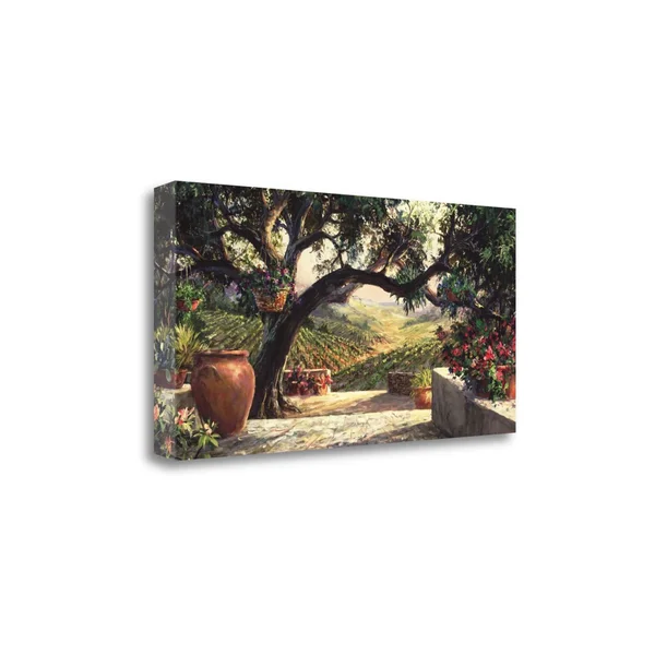 Tangletown Fine Art 'Napa Patio' by Art Fronckowiak Photographic Print on Wrapped Canvas