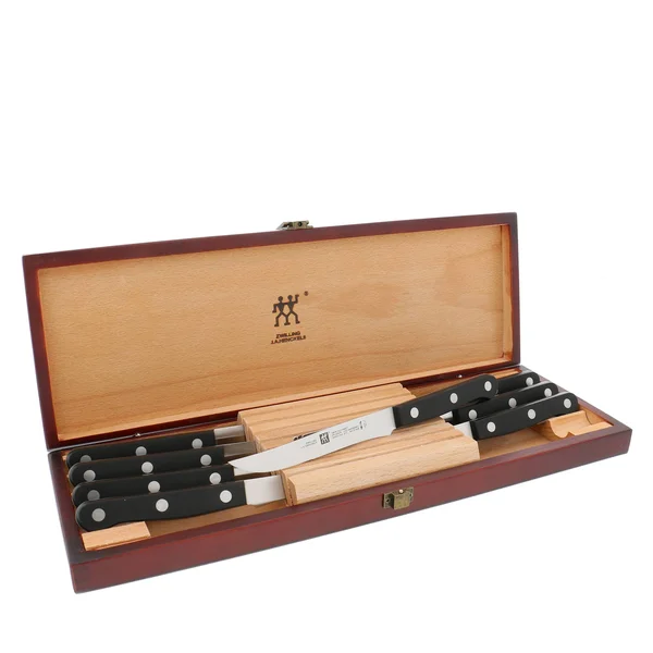 Zwilling J.A. Henckels Twin Gourmet 8-Piece Steak Knife Set with Wood Case