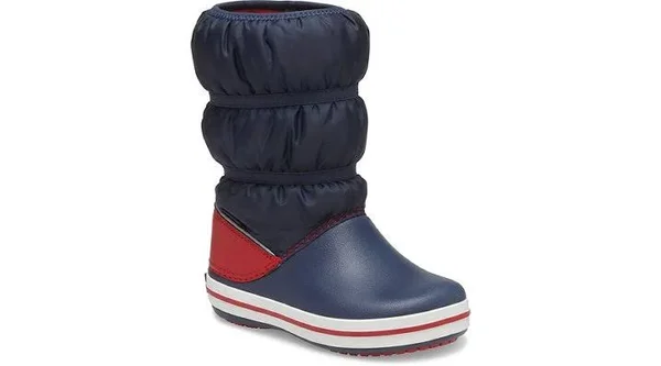 Crocs Kids& Crocband Winter Boot, Navy Blue/Red, C12