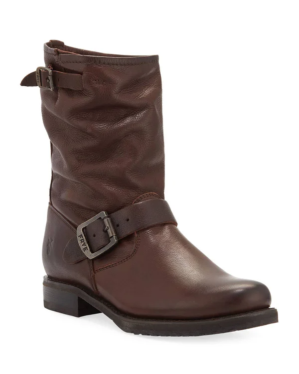 Frye, Veronica Short, 7.5 US, Dark Brown