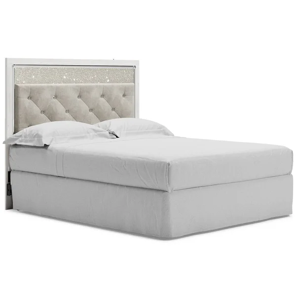 Ashley Altyra Queen Upholstered Panel Bookcase Headboard