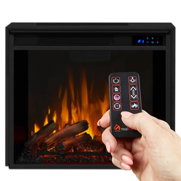 Real Flame 4199 VividFlame Electric Firebox, Black