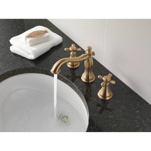 Delta H295PN Polished Nickel Cassidy Cross Bath Faucet Bidet Handles