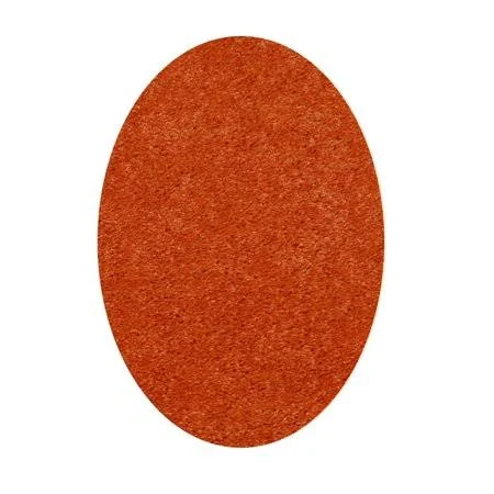 Home Queen Solid Color Orange 4&x6& Oval - Area Rug