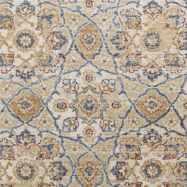 5&3x22 x 7&7x22 Polypropylene Ivory/Grey Area Rug (354049)
