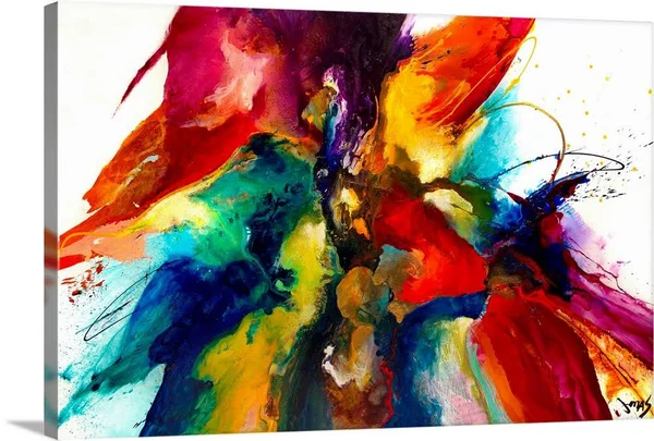 Flourish III - Canvas Wall Art, 24x16, Great Big Canvas