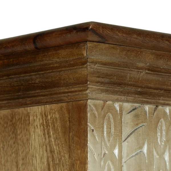 Christopher Knight Home Molena Book Shelf - Walnut + White Distressed