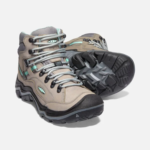 Keen Women's Durand II Mid Waterproof Boot - 5.5 - Grey Flannel - Steel Grey